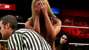 Ref face fucks Charlotte Flair in hot 3 way WWE 2K20