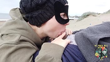 Bitch on the beach - Blowjob and Piss