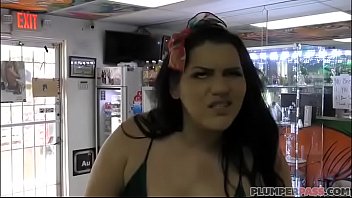 Big Booty Plumper Angelina Castro Fucks Shop Owner for