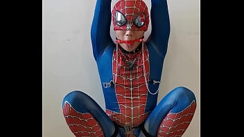 Spiderman captured and forced to cum