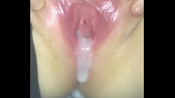 INSANELY HOT ALERT - cum oozing out of Brit girls Alison's cunt !!!!
