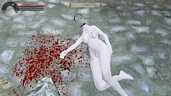 Skyrim ryona-Onean behead after being fucked