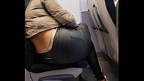 Filmed on a train nice ass  and panties