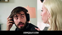 UsingSlut  -  Freeuse Teen step By Boyfriend In Front Of in Kitchen - Lilith Moaningstar, Kay Lovely